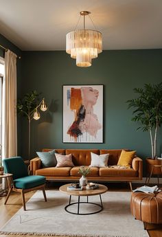 19 Gorgeous Boho Mid-Century Modern Living Room