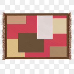 an abstract painting with different colors and patterns on the bottom, including brown, pink, beige