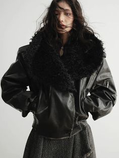 Turn up your style game with this Black Faux Fur Jacket that’s all about luxe vibes and bold looks.  With its premium faux fur and oversized fit, this jacket is made to stand out and keep you cozy. The dramatic faux fur collar gives you that high-fashion edge, whether you're hitting up a party or just want to look fierce for your everyday grind.  Embrace the power of standout fashion—this jacket isn’t just a piece, it’s a statement of success and confidence.  Why You'll Love It   Premium Faux Fur : Super soft and totally luxe.   Oversized Fit : Gives you that effortlessly cool look.   Dramatic Collar : Adds a bold, fashionable twist.   Warm and Cozy : Keeps you toasty and stylish.   Versatile Wear : Perfect for both chill days and special nights.   Limited Edition : Be one of the few to ro Chic Faux Fur Winter Outerwear, Chic Faux Fur Outerwear For Winter, Trendy Faux Fur Coat With Trim, Trendy Fur Coat With Faux Fur Trim For Fall, Trendy Faux Fur Coat With Faux Fur Lining, Trendy Faux Fur Trim Coat For Fall, Trendy Faux Fur Coat With Lining, Faux Fur Lined Leather Jacket For Fall, Oversized Faux Fur Coat For Fall