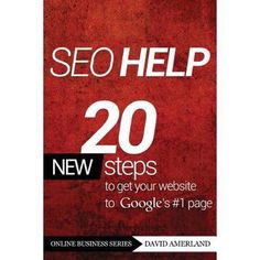 a red background with the words'20 steps to get your website to google's 1 page '