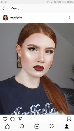 Copper Red Hair Makeup Looks, Glam Makeup Redhead, Lipstick For Red Hair, Copper Hair Makeup Ideas, Makeup For Auburn Hair, Makeup For Red Heads, Red Head Makeup Looks, Red Hair Red Dress, Red Head Makeup