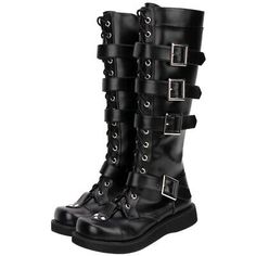 (eBay) Ladies Gothic Boots Flat Heels Buckle Strap Punk Round Toe Knee High Rider Shoes Steampunk Boots, Long Black Boots, Goth Boots, Gothic Boots, Flat Heels, Boots Flat, Punk Boots, Equestrian Boots, Shoe Inspiration