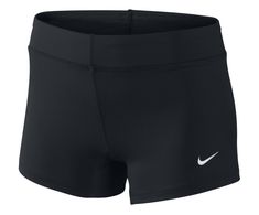 Nike Women's Performance Game Short - Black/White - Nike Women's Performance Game Short are a performance Dri-FIT fabric short with elastic waist. Lined crotch gusset and embroidered Nike Swoosh design trademark at the lower left leg. Cute Christmas Pajamas, Volleyball Games, Volleyball Shorts, Sport Volleyball, Women Volleyball, Volleyball Players, Spandex Shorts, Active Wear Shorts, Nike Swoosh