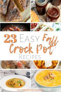 the 25 easy and delicious crock pot recipes are featured in this collage with text overlay