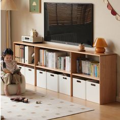 Heightened cabinets are super versatile! 
 Meet the storage needs of children from childhood to adulthood Den And Playroom Combo, Tv Cabinet Storage, Cabinet Minimalist, Childrens Toy Storage, Toy Storage Solutions, Wood Tv Cabinet, Open Plan Kitchen Living Room, Wood Tv, Kid Toy Storage