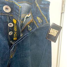 Lucky Brand Jeans New With Tags “Easy Rider” Size 12/31 Short Straight Leg Medium Wash Slightly Distressed 4 Button Closure 97% Cotton 3% Lycra Lucky Brand Mom Jeans, Lucky You Jeans, Pretty Items, Lucky Blue, Lucky Jeans, Low Waist Jeans, Easy Rider, How To Make Buttons, Lucky Brand Jeans