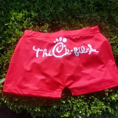 Womens "Thick Fil A" Themed Biker Shorts. Material Is Stretchy And Durable, Many Sizes To Choose From. Item Ships From A Pet Free Smoke Free Environment. Red Stretch Bottoms With Letter Print, Red Biker Shorts For Summer, Red Cotton Bottoms With Letter Print, Casual Red Stretch Biker Shorts, Casual Red Shorts With Letter Print, Red Casual Shorts With Letter Print, Red Stretch Short Bottoms, Fitted Red Biker Shorts For Summer, Trendy Fitted Red Shorts