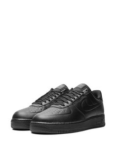 An iconic style, the Nike Air Force 1 Low needs no introduction. This low-top sneaker now arrives in a 'Triple Black' colourway, crafted from leather in a waterproof design and highlighted by a Swoosh logo on the sides. Underneath, a signature Air sole adds comfort to the design. Waterproof Sneakers, Nike Air Force 1 Low, Swoosh Logo, Iconic Style, Triple Black, Air Force 1 Low, Sneakers Blue, Flat Sneakers, Black Sneakers