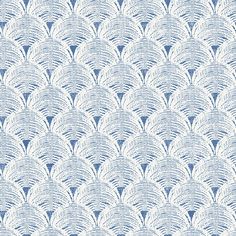 an abstract blue and white wallpaper with wavy lines in the shape of fish scales