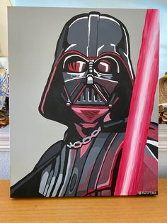 darth vader. star wars. star wars art. the empire strikes back. star wars fan art. fan art. darth vader art. darth vader painting. Darth Vader Pop Art, Star Wars Painting Acrylic, Darth Vader Acrylic Painting, Starwars Painting Ideas On Canvas, Paintings Ideas Disney, Star Wars Painting Ideas On Canvas, Star Wars Painting Darth Vader, Painting Ideas Star Wars, Simple Star Wars Painting