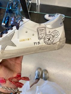 Personalized Golden Goose, Custom Golden Goose Ideas, Ggdb Sneakers, Angelina Core, Goose Design, Customized Shoes, Outfit Boards