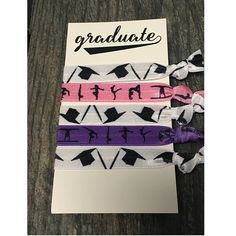 Graduation Gymnastics Hair Ties Set Lacrosse Hair, Basketball Hairstyles, Lacrosse Gifts, Cheerleading Hairstyles