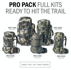 the back pack is ready to hit the trail, and it's also available in camo