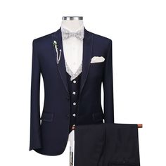 Buy Pick Stitch Dark Navy Blue Suit With Vest - 10% Off Elevate your wardrobe with the timeless elegance of the Pick Stitch Dark Navy Blue Suit With Vest. Each piece of this ensemble speaks volumes about sophistication, quality, and attention to detail. It's not just a suit; it's an experience, a statement, and an embodiment of contemporary sartorial craftsmanship. Product Overview The Fabric: Made with 100% Wool, this dark navy blue suit offers an optimum blend of comfort and durability. Woo... Blue Suit With Vest, Dark Navy Blue Suit, Suit With Vest, Pick Stitch, Silk Pattern, Navy Blue Suit, Bespoke Suit, Peak Lapel, Fabric Silk