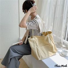 Olivia Mark - Women's bags summer fashion casual ladies shoulder bag large capacity female tote bag college students canvas super large bag College Tote Bag, Bag College, Summer Fashion Casual, Tootsie Roll, Trend Style, Summer Style Casual, Large Bag, College Students, Olivia Mark