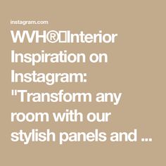 WVH®📍Interior Inspiration on Instagram: "Transform any room with our stylish panels and enjoy chic, cozy vibes all year long. Dive into our Black Friday deals and start your home transformation today!" Home Transformation, Cozy Vibes, Black Friday Deals, Interior Inspiration