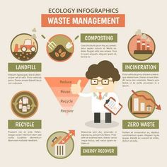 ecology infographics waste management