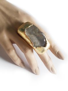 Brutalist Ring Gray, Huge Ring, Statement Ring, Contemporary Ring, Modernist Ring, Unique Ring, Handmade Rings, Artisan Ring, - Etsy Bosnia and Herzegovina Gold Ring With Large Stone As Gift, Spiritual Hand Cast Open Ring, Gold Fusion Style Crystal Ring As Gift, Gold Fusion Crystal Ring As A Gift, Gold Fusion Style Crystal Ring For Gift, Gold Handmade Crystal Open Ring, Unique Gold Crystal Ring With Large Stone, Handmade Gold Crystal Open Ring, Handmade Unique Crystal Open Ring