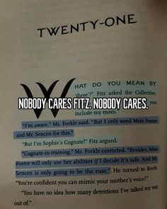 an open book with the words nobody cares fiz nobody cares