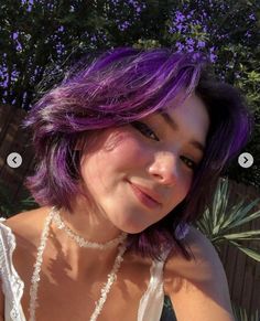 Short Purple Hair, Best Haircuts For Women, Dyed Hair Purple, Violet Hair, Best Haircuts, Short Haircuts For Women