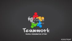 the logo for teamwork with people holding hands