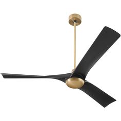 a black and gold ceiling fan