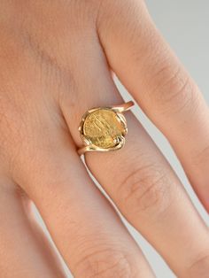 A beautiful coin ring with lots of vintage charm. The 18K coin sits in a 14K handmade mount accented with organic swirls and and curves, and was likely custom made for the original wearer. The band has wonderful buttery soft gold tones, while the coin has that extra pop of brightness thanks to the higher purity. "The Saint-Gaudens double eagle is a twenty-dollar gold coin, or double eagle, produced by the United States Mint from 1907 to 1933. The coin is named after its designer, the sculptor Au Vintage 14k Gold Coin Ring, 14k Gold Coin-shaped Rings, 14k Gold Coin Shaped Anniversary Rings, Gold Coin Ring, Double Eagle, Gold Coin Necklace, Coin Ring, Gold Coin, Coin Necklace