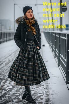 Winter Midi Skirt Outfit, Midi Skirt Outfit Winter, Midi Skirt Winter, Elegant Midi Skirt, Best Winter Outfits, Midi Skirt Outfit, Winter Skirt Outfit, Fashion Fail, Winter Skirt