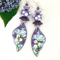 PassionKnots - Etsy Canada Wings Earrings, Czech Crystal, Wing Earrings, Glass Flowers, Boho Gifts