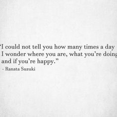 a quote from ramata suzuki that says i could't tell you how many times a day