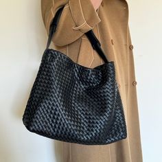 Shop Promotion 40% Off  🌻This is a hand woven bag. Simple design with adjustable shoulder strap makes this bag appreciated by female. The bag is full of luxury and advanced feeling, and also very durable. 🌻This bag has modern design and is really functional. It can be used as Vegan Leather plait Tote Bag, Leather Slouchy Bag, Hobo Bag, Shoulder Bag, Outside Bag, Large handbag, Shopping Bag for Women, Girl. This tote bag is extremely light, the leather is ultra soft. The bag can be used for wor Luxury Woven Leather Hobo Bag For Errands, Rectangular Intrecciato Hobo Bag For Travel, Everyday Woven Leather Hobo Shoulder Bag, Square Shoulder Bag With Intrecciato Weave For Travel, Square Woven Hobo Bag For Everyday Use, Woven Shoulder Bucket Bag, Woven Leather Shoulder Bag For Everyday Use, Everyday Woven Leather Bucket Shoulder Bag, Intrecciato Weave Hobo Tote Bag For Everyday Use