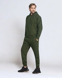 Upgrade your loungewear game with our Men's 2-Piece Classic Fleece Suit. Made with heavy duty fleece, this pullover hoodie and sweatpants set offers comfort and durability. The jogger style and zippered side pockets add functionality and style. Stay cozy and on trend with this must-have set. About this item1. matching 2 piece hoodie and sweatpants set2. 400GSM Heavy duty winter fleece material in a premium quality cotton blend making it durable to last many seasons.3. Long sleeve top with hooded Men Sweat Set, Matching Sweat Set Men, Sports Fleece Sweats With Double-lined Hood, Athleisure Fleece Sweats With Double-lined Hood, Men’s Matching Sweat Set, Hoodie And Sweatpants Set, Winter Activewear, Hoodie And Sweatpants, Sweatpants Set