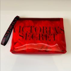 New Without Tags Vs Victoria’s Secret Red Wristlet Zip Bag Pouch. New Without Tags! 10 Inches Wide By 7 Inches In Height. 3 Inches Deep. C1 Victoria's Secret Cosmetic Bag With Removable Pouch, Red Cosmetic Bag With Removable Pouch As Gift, Gift-ready Red Cosmetic Bag With Removable Pouch, Red Cosmetic Bag With Zipper Closure - Gift, Red Cosmetic Bag With Zipper, Trendy Red Pouch Cosmetic Bag, Red Zipper Cosmetic Bag, Red Zipper Pouch Wristlet For Gift, Red Wristlet With Zipper Pouch As Gift