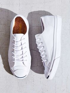 Converse Jack Purcell Tumbled Leather Low-Top Sneakers White Tennis Shoes, Casual Footwear, Skateboarder, Shoe Obsession, Men's Boots