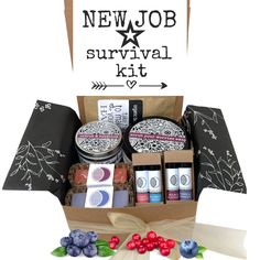 "Starting a new job is almost always a bit nerve-wracking. It's normal to be nervous when starting a new job, worry about information overload, little work and fitting into the new company culture. With this New Job \"Survival Kit\", we can help you say \"Congratulations on the New Job\" !! This care package will help allow some moments of rest & relaxation after the first day of work or to welcome any new employee!! 🎁Gift Wrap service available during checkout, otherwise this will arrive in the shipping mailer with shipping label. (no additional gift box)  Choose your gift bundle: (see ingredient details below)   ⭐BASIC 4PC gift includes: 1 Vegan Handcrafted Soap Bar (5oz bar) 1 Scented Soy Candle (4oz tin) 2 Lip Balms (.15oz tubes) ⭐⭐STANDARD 5PC gift includes: 1 Vegan Handcrafted Soap Blood Orange Margarita, Survival Kit For Teachers, Gift Bundle, Flavored Oils, Sugar Body Scrub, Sugar Body, Retirement Gift, Gift Bundles, Handcrafted Soaps