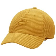 Lifestyle Club, Corduroy Cap, Embroidered Nike, Nike Hat, Nike Gold, Ralph Lauren Style, Strapback Hats, Casual Hat, Casual Everyday