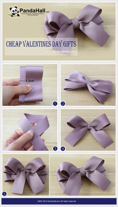 step by step instructions for how to make a bow