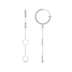 Product Details Dress up in these Open Circle Diamond Dangle Earrings adding to your style and setting you apart from the crowd. Product Information SKU SHP-EARRINGS032014179 Length 53.8 mm Width 7 mm Height 13 mm Weight 3.96 gm (Approximate) DIAMOND INFORMATION No.of Stones 48 Pieces Total Weight 0.48 Carat (Approximate) Dimension(approx) Round-1.30X1.30 mm-48 Pcs Color HI Cut Brilliant Shape Round Setting Type Prong-Setting Quality Grade SI View More Product Parent Collection Handle diamond-ea White Gold Dangle Hoop Earrings With Lever Back, White Gold Lever Back Dangle Hoop Earrings, White Gold Dangle Hoop Earrings For Anniversary, Modern Dangle Hoop Earrings For Anniversary, Modern Anniversary Dangle Hoop Earrings, White Gold Dangle Hoop Earrings For Pierced Ears, Chain Hoop Earrings, Diamond Dangle Earrings, Circle Diamond