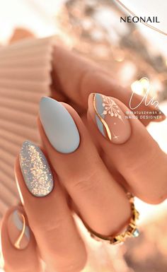 @matuszewsk.a Fancy Nails Designs, Xmas Nails, Unique Nails, Nail Polishes, Gorgeous Nails