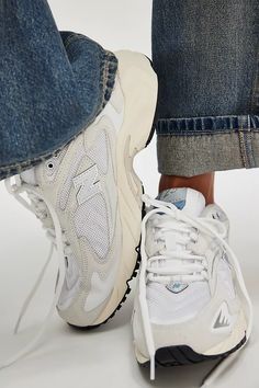 New Balance 725 Sneakers | Free People New Balance 725, New Balance Shoes Men, Nb Sneakers, Short Girl Fashion, Wide Trousers, Balance Shoes, Trendy Sneakers, Shoe Closet, New Balance Shoes