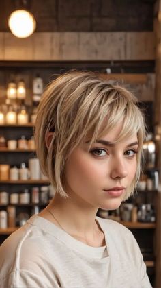 23 Discover the Trendiest Undercut Bob Haircuts: Styles for Every Hair Type Above The Neck Haircuts, Short Bobs With Bangs For Fine Hair, Blonde Short Bob Hairstyles, French Bob Undercut, Jawline Haircut Women, "bixie" Haircut Fine Hair, Long Undercut Pixie, Inverted Bob Haircuts For Fine Hair, Short Bob Fine Hair