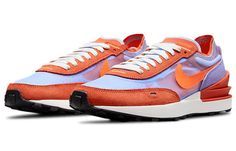 (WMNS) Nike Waffle One 'Active Fuchsia' DC2533-800 - KICKS CREW Nike Waffle Racer, Nike Waffle One, Team Orange, Nike Design, Nike Waffle, Purple Suede, Heritage Fashion, Orange Leather, Orange And Purple