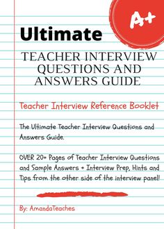 the ultimate interview guide for teachers