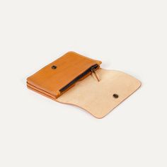 Grisbi Wallet - vegetable tanned leather | Bleu de chauffe Everyday Trifold Coin Purse With Interior Card Slots, Everyday Trifold Coin Purse With Card Slots, Daily Use Bifold Coin Purse With Card Slots, Trifold Coin Purse With Card Slots For Everyday, Compact Wallet With Coin Pocket For Daily Use, Trifold Coin Purse For Everyday Use, Compact Wallets With Coin Pocket For Everyday Use, Functional Everyday Bifold Wallet, Everyday Trifold Bag With Coin Pocket