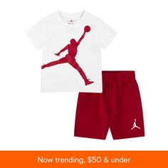 in stock Outfit Nike, Sports Outfit, Kids Activewear, French Terry Fabric, Nike White, Tracksuit Bottoms, Jersey Knit Fabric, Kids Sports, T Shirt And Shorts