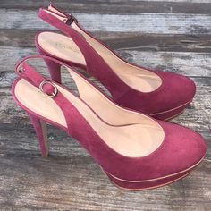 Pour La Victoire Made In Brazil Platform Suede Slingback Pumps Burgundy Maroon Color Size 9 Bundle More Save More: 4+ Items = 20% Off 3 Items = 15% Off 2 Items = 10% Off Open To Reasonable Offers. Most “Pre-Owned” Items Have Been Worn 1x. I Deliver Quality And I’m Clear When There Are Issues. If My Items Are Not Good Condition, They Are Donated Locally. I Ship Fast For You. Items Added Daily As I’m Clearing Out My Closet. Elegant Platform Slingback Pumps With Pointed Toe, Elegant Platform Slingback High Heels, Elegant Slingback Pumps With Platform And Pointed Toe, Elegant High Heel Platform Slingback Pumps, Elegant Pointed Toe Platform Slingback Pumps, Elegant Platform Slingback Heels, Elegant Slingback Platform Heels, Platform Slingback Pumps, Maroon Color