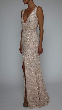 Blush Gown, Sequin Evening Gowns, Wedding Classy, 파티 드레스, Unique Prom Dresses, Blush Dresses, Gorgeous Gowns, Fancy Dresses, Mother Of The Bride Dresses