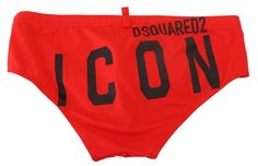 DSQUARED2 Absolutely stunning, 100% Authentic, exclusive brand new with tags DSQUARED2 swimming trunks. Model: Swim briefs beachwear Color: Red with black ICON print Material: 80% Polyamide 20% Elastane Waist strap Logo details Great fit and comfort Beachwear Swimwear With Logo Print, Black Logo Print Swimwear For Summer, Black Swimwear With Logo Print For Swimming, Logo Print Sports Bottoms For Summer, Summer Sports Bottoms With Logo Print, Mens Swim Brief, It Logo, Black Icon, Shirt Designs For Men