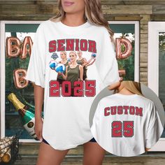 Get ready to show your support with our Custom Senior 2025 Volleyball Mom Shirt! Featuring a Front and Back Volleyball Team Design, this shirt is personalized with your name and number for a unique touch. Perfect for Senior Night, it's the ultimate way to celebrate your volleyball player in style. Whether you're cheering from the stands or snapping photos, this Personalized Senior Volleyball Tee is a must-have for every proud mom! ITEM OVERVIEW * Comfort Colors 1717 * Classic unisex garment dyed Senior Night Volleyball Shirts, Senior Night T Shirt For Mom, Senior Mom Shirts 2023 Volleyball, Cute Senior Volleyball Gifts, Volleyball Grandma Shirt, Night Volleyball, Senior Volleyball, Volleyball Senior Night, Volleyball Mom Shirts