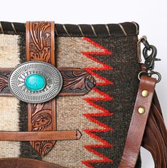 Western Purse, Saddle Blanket Purse, Shoulder Purse, Leather Crossbody Purse, Western Tote Bag, Leather Fringe - Etsy Bohemian Leather Bag With Concho, Bohemian Brown Bags With Concho, Southwestern Brown Rectangular Shoulder Bag, Brown Southwestern Rectangular Shoulder Bag, Southwestern Style Brown Rectangular Shoulder Bag, Rustic Hand Tooled Brown Bag, Rustic Brown Hand Tooled Bag, Saddle Blanket Purse, Blanket Purse